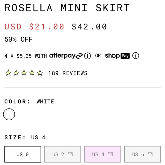 Princess Polly Mini Skirt - Picture 4 of 5